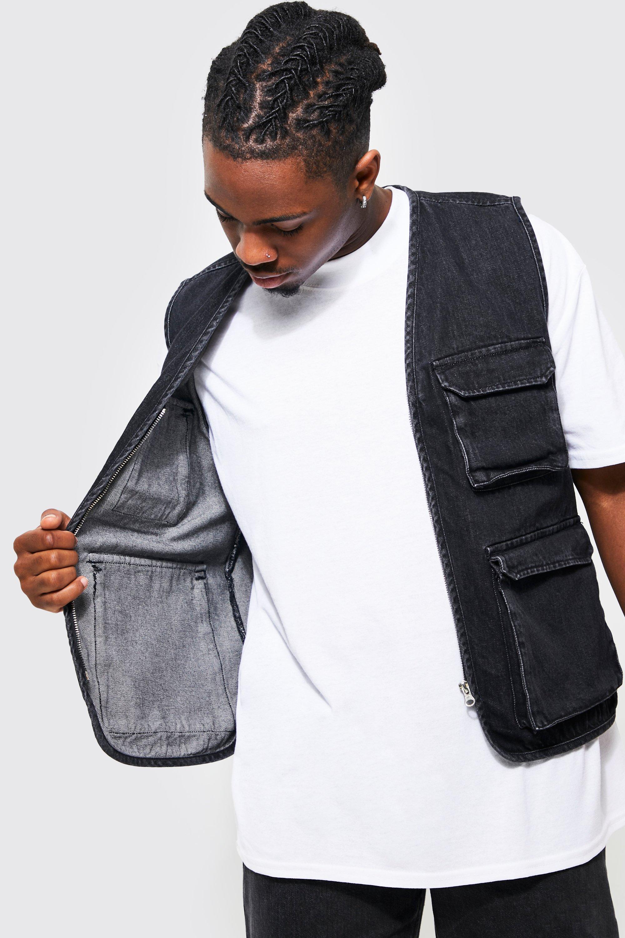 Denim Utility Vest